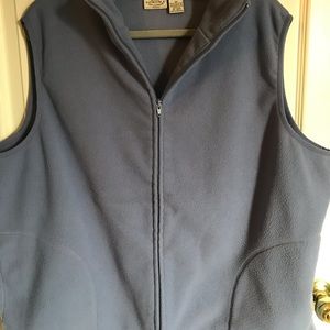 Sonoma fleece vest. Periwinkle. GUC. 2X